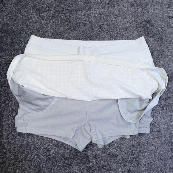 Vuori Volley Skirt Off White Athletic Tennis Pickleball Skort Womens Medium - Picture 8 of 11